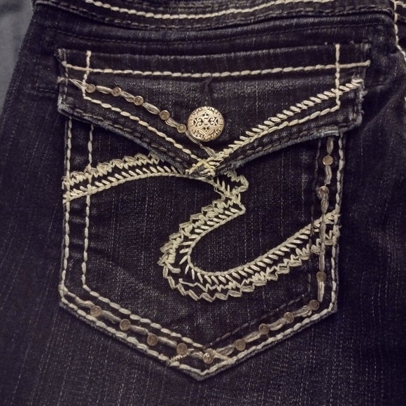 Silver Suki Flap Bootcut Jeans Size 27 - Picture 7 of 9